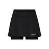 Club Basic Falda Mujeres-Negro,Plateado
