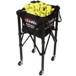 Equipo de entrenamiento Gamma Gamma EZ Travel Cart 150 Carro De Pelotas Con Rodillos-Negro