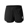 Match 2in1 Shorts Chicas-Negro,Blanco