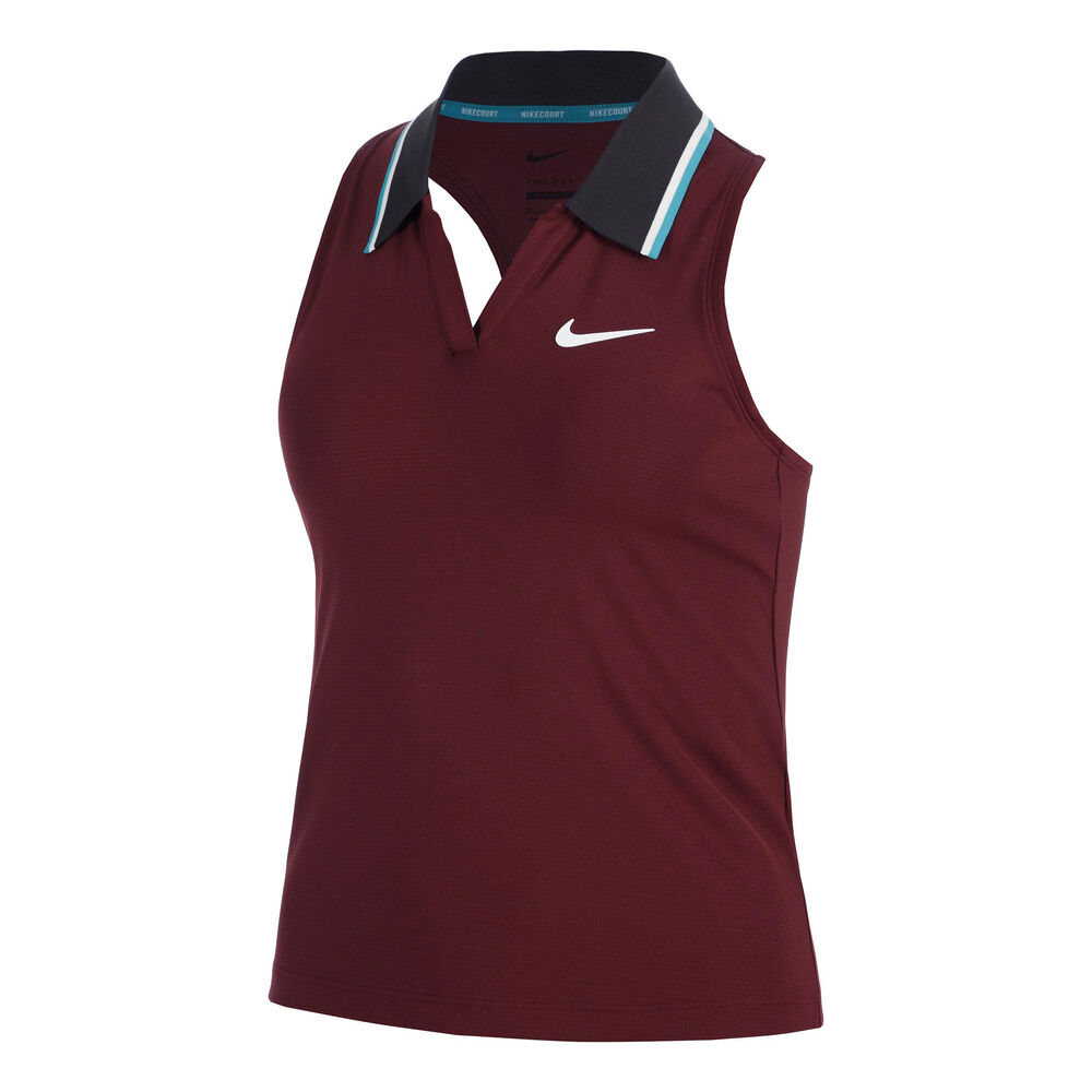Nike Court Dri-FIT Slam Camiseta De Tirantes Mujeres-Rojo Oscuro