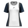 Club 25 Tech Camiseta De Manga Corta Mujeres-Blanco,Azul Oscuro