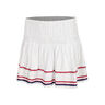 Can't Find Me Love Long Hide Out Smocked Falda Mujeres - blanco, rojo