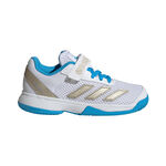 Zapatillas de tenis adidas adidas Courtflash CF Zapatilla tierra batida Niños-blanco, plateado