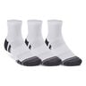 Performance Tech Quarter Calcetines De Tenis Pack De 3-Blanco