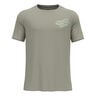 Essential Print Camiseta De Running Hombres-Caqui