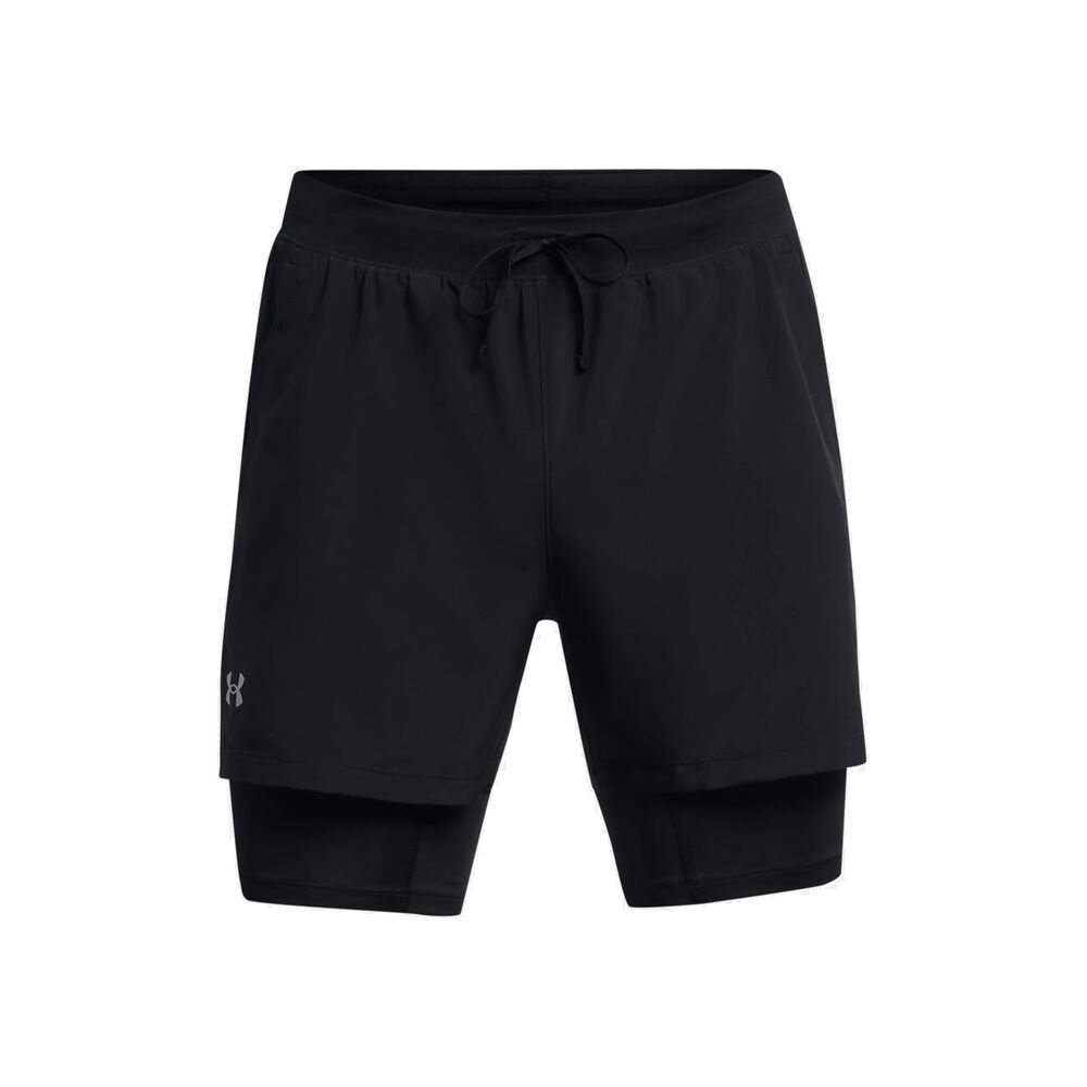 Under Armour Launch 5 Inch 2-in-1 Pantalones Cortos Hombres - Negro