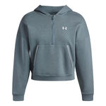 Ropa Under Armour Under Armour Rival Fleece  Piped Half-Zip Sudadera Mujeres-blanco