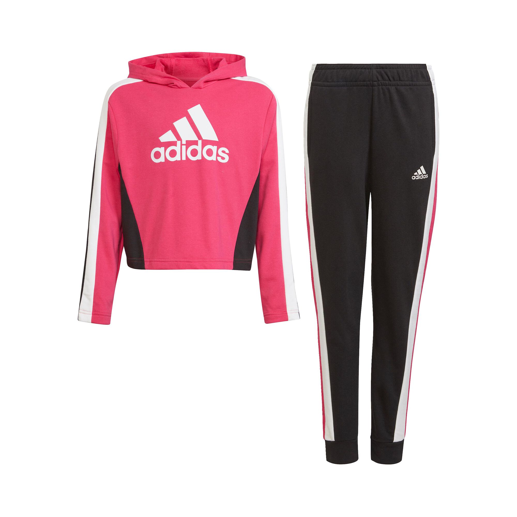 adidas Hooded Crop Chándal Chicas - Rosa, Negro compra | Tennis-Point